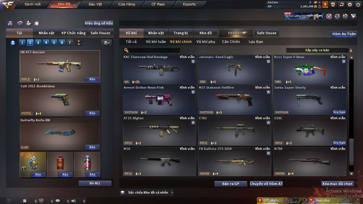 shop acc cf uy tin gia re